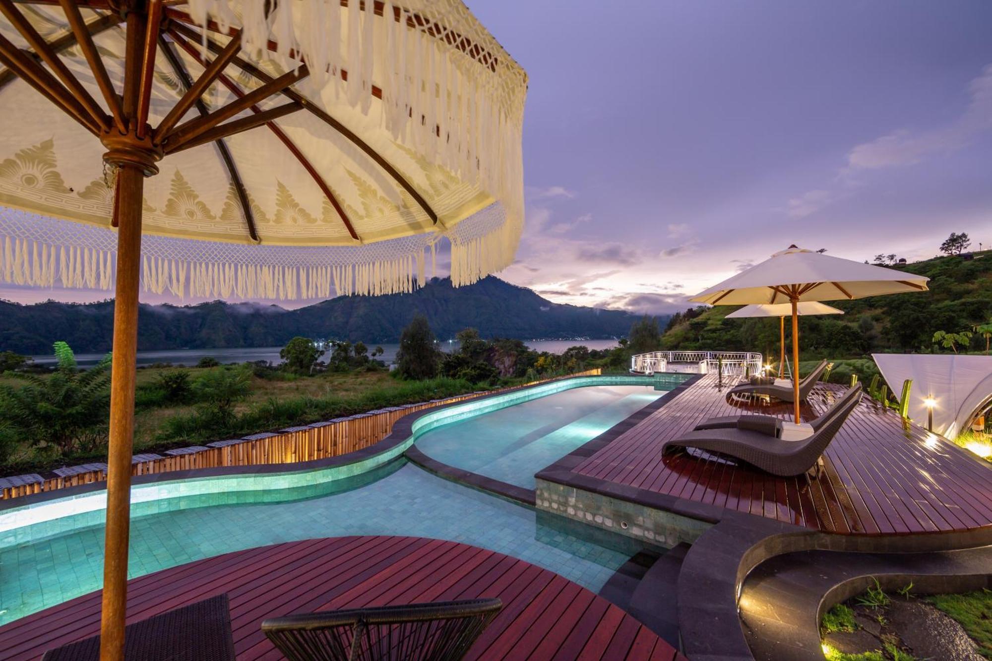 The Dewi Kintamani Luxury Glamping And Natural Hotspring מראה חיצוני תמונה
