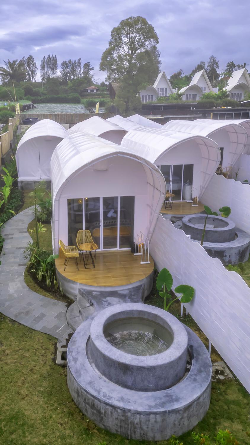 The Dewi Kintamani Luxury Glamping And Natural Hotspring מראה חיצוני תמונה